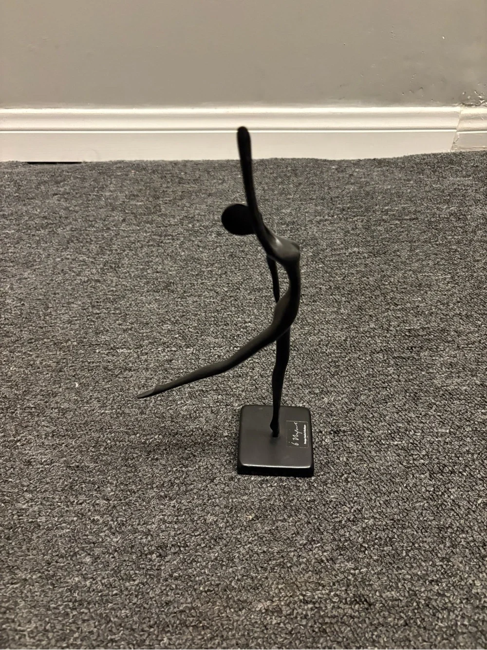 IKEA Black Abstract Dancer Sculpture